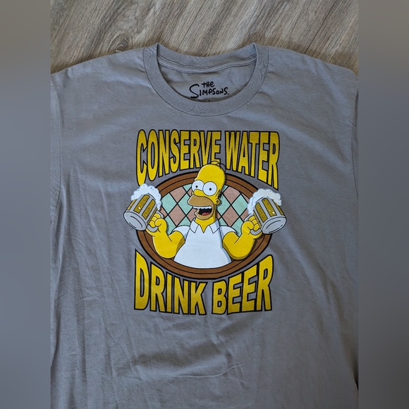 NWT The Simpsons T-shirt - Size Large - Gray - Picture 6 of 7